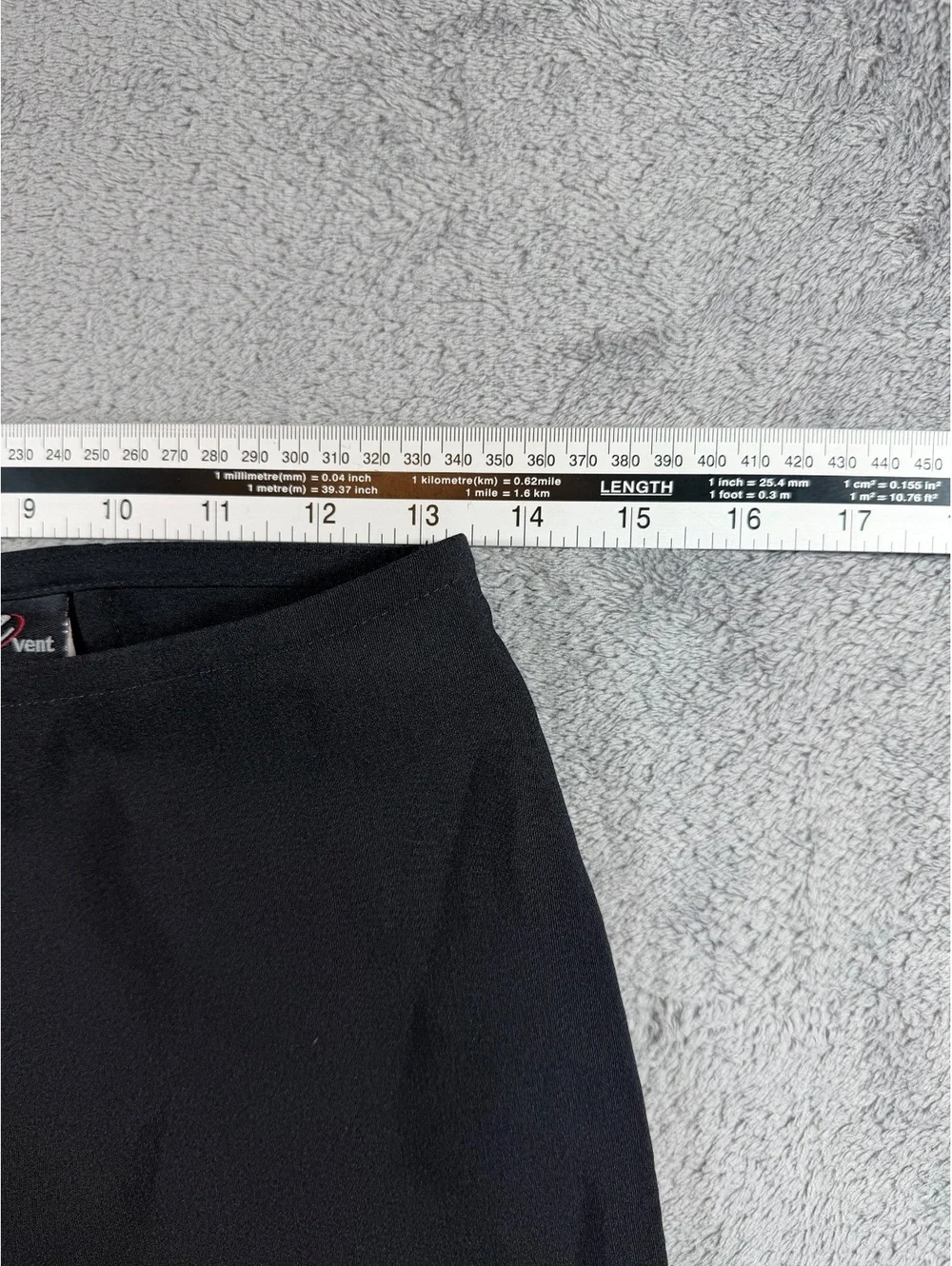 eVent Black Dress Pants with Ankle Ties, Size Medium